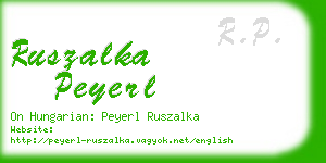 ruszalka peyerl business card